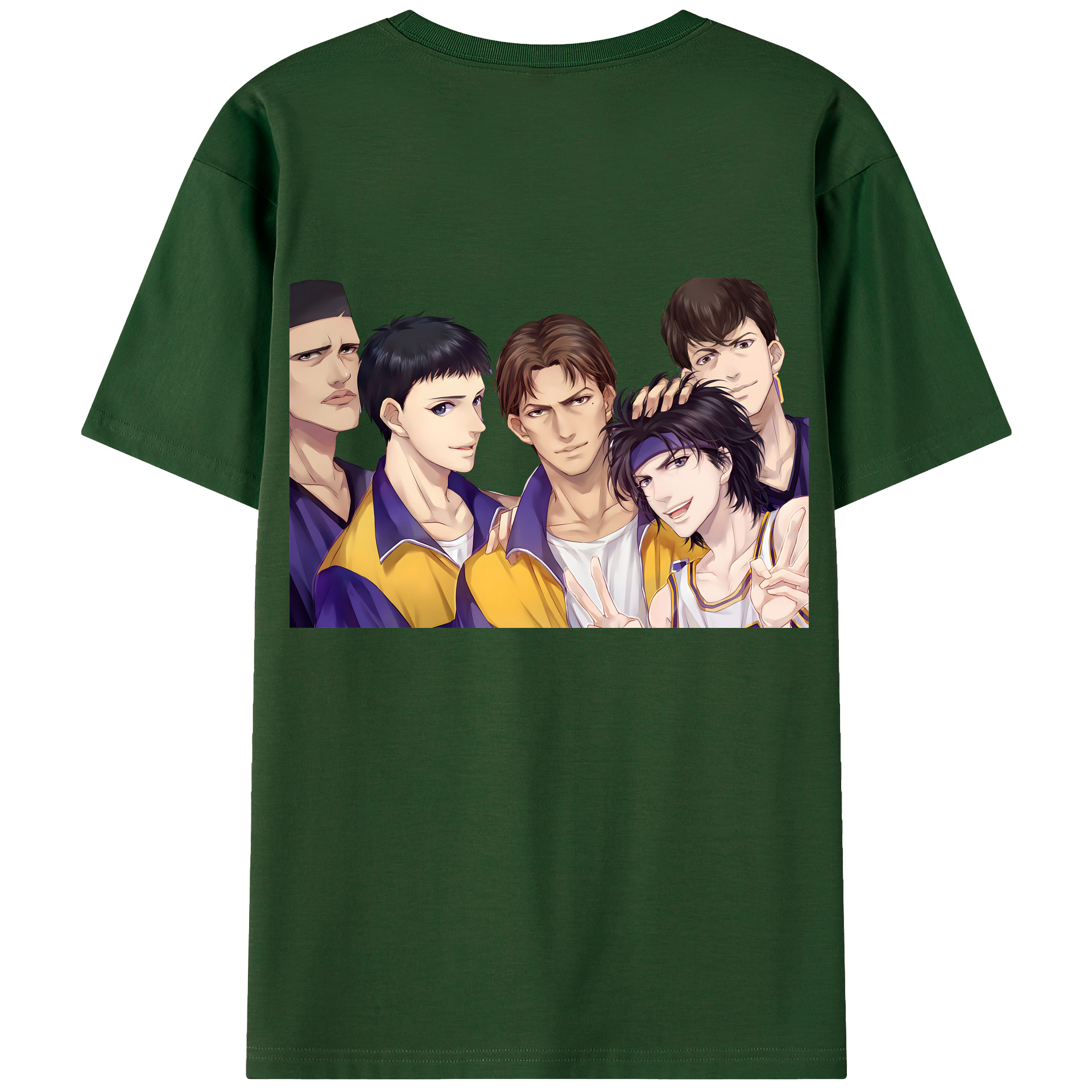 SLAM DUNK／スラムダンク 綿100％半袖Tシャツ（背面プリント）